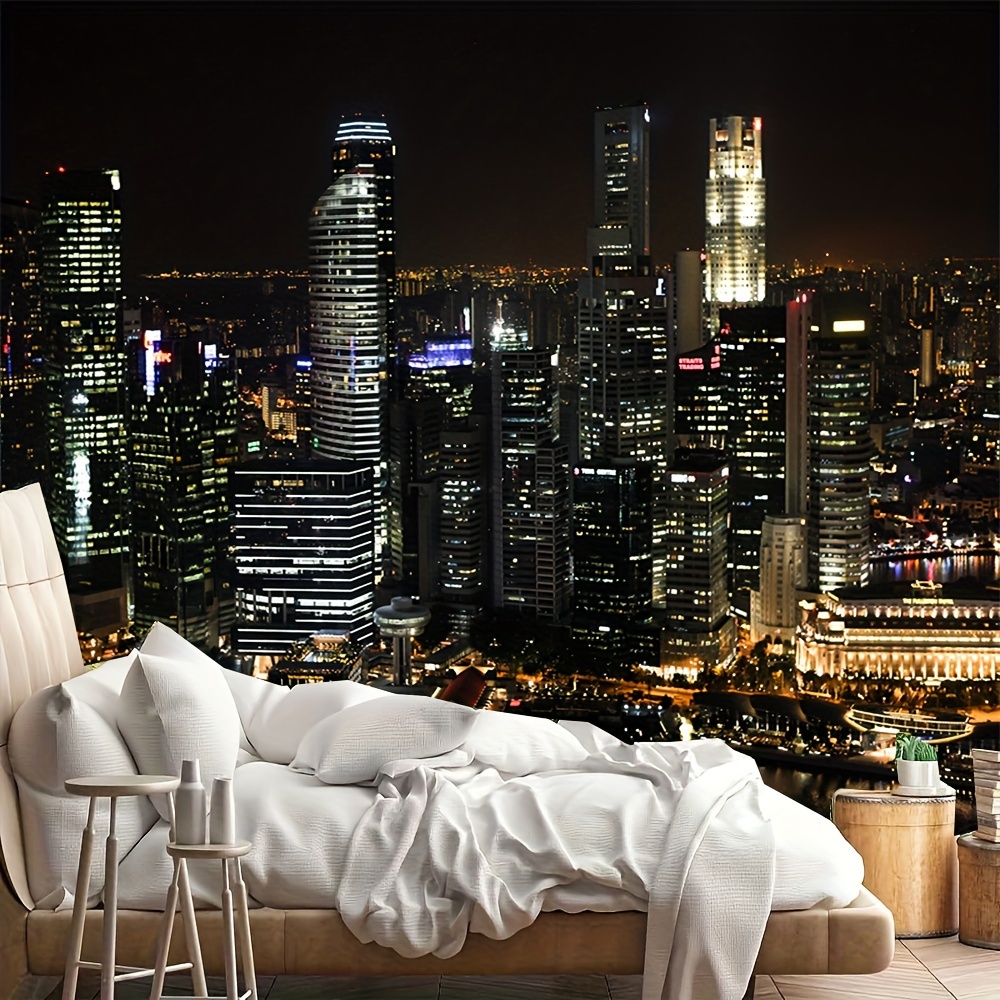 Home Office Background - Urban night photography background, suitable for