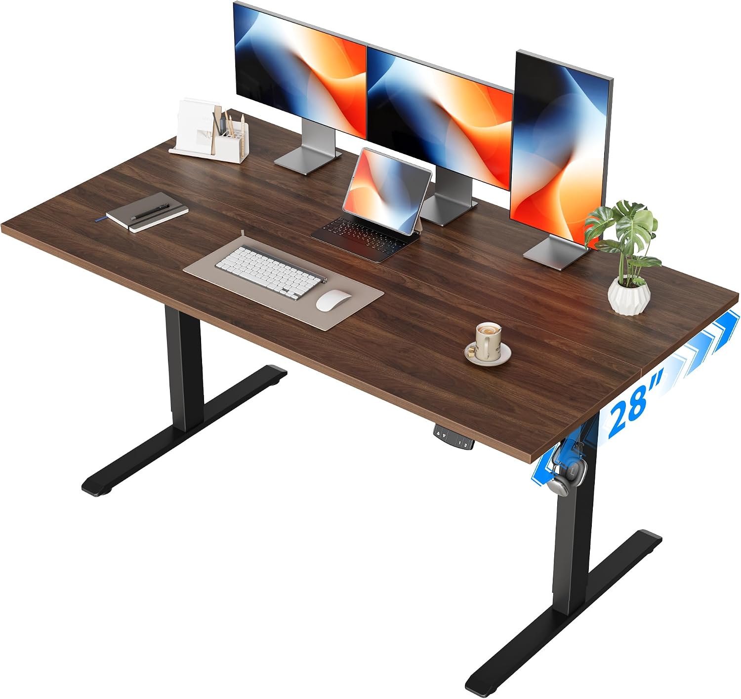 Home Office Work Table - Electric Standing Desk, 55 x 28