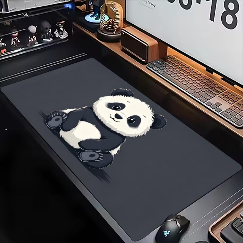 Home Office Work Table - Desk Mat Cute Cartoon Panda Print