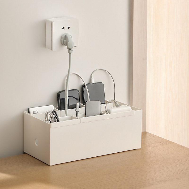 Cable Management Box - Data Cable Storage Box Wire Organizer