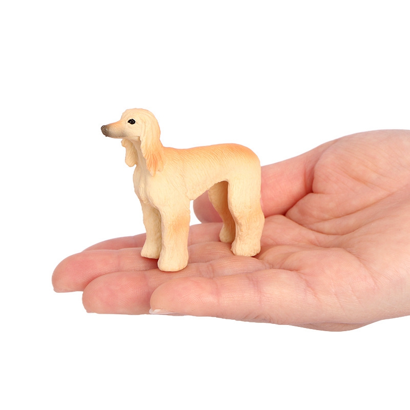 Home Office Freelancer - Realistic Afghan Hound Miniature Dog Figurine