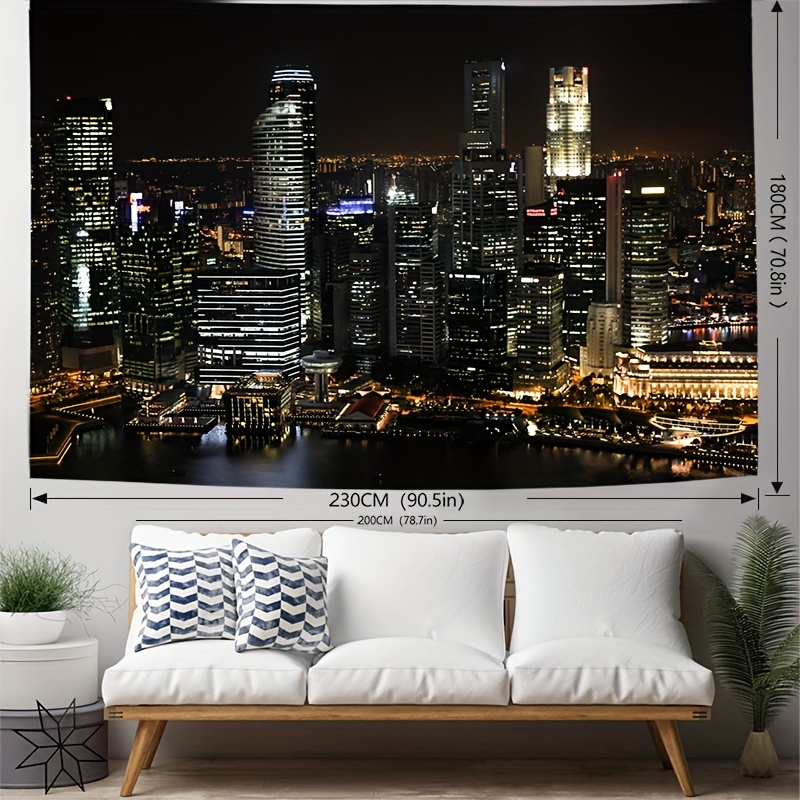 Urban night photography backgr - Home Office Background 评论和价格