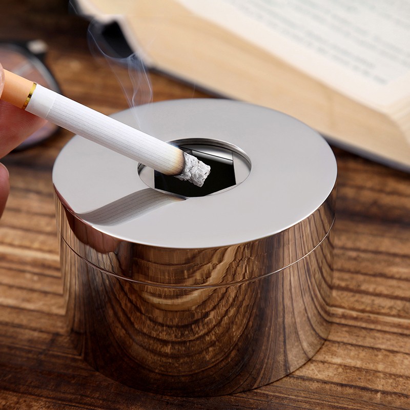 Stainless steel ashtray with c - Home Office Trend 评论和价格