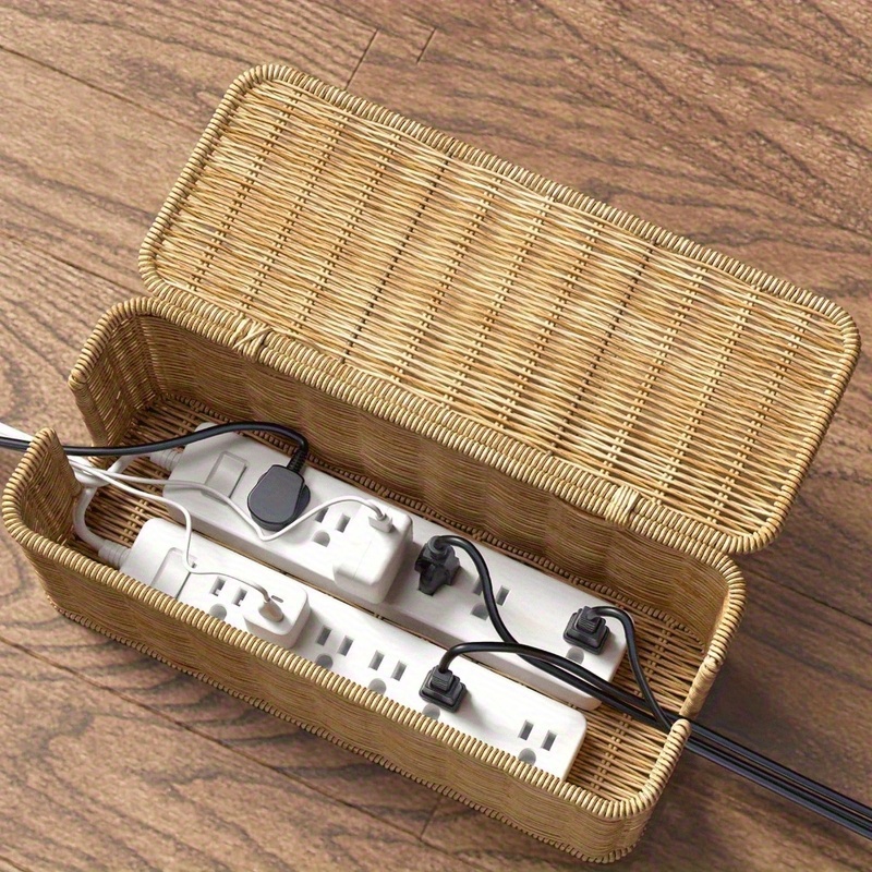 Handcrafted Rattan Cable Manag - Cable Management Box 评论和价格