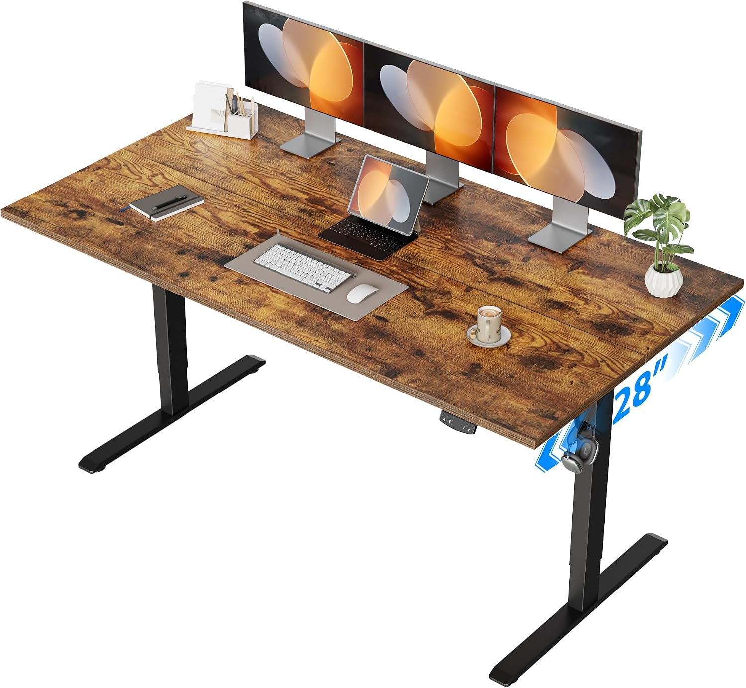 Electric Standing Desk, 55 x 2 - Home Office Work Table 评论和价格