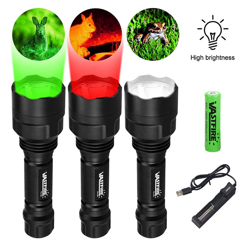 LED Tactical Hunting Flashligh - Zoom Lighting Kit 评论和价格