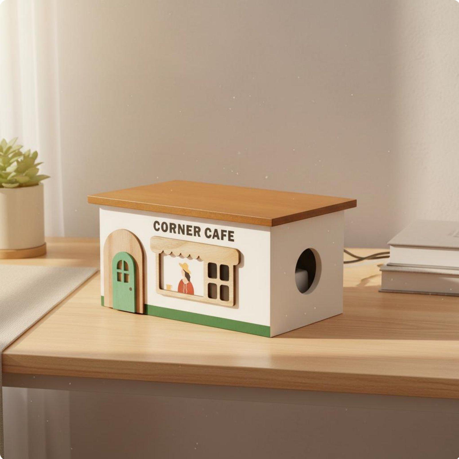 Wooden Cord Management Box Tid - Cable Management Box 评论和价格