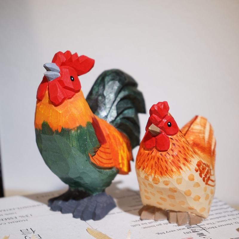 Farmyard Rooster and Hen Handm - Home Office Freelancer 评论和价格