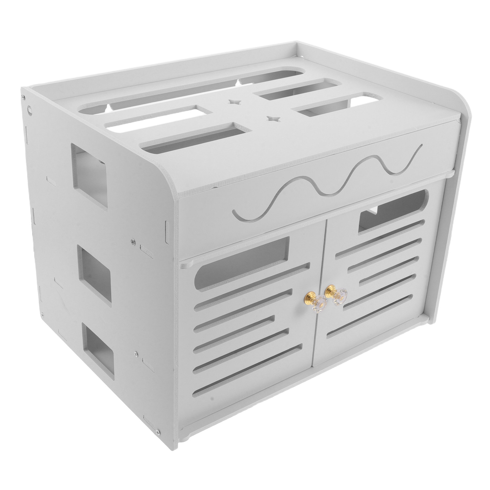 3-Layer WiFi Router Storage Bo - Cable Management Box 评论和价格