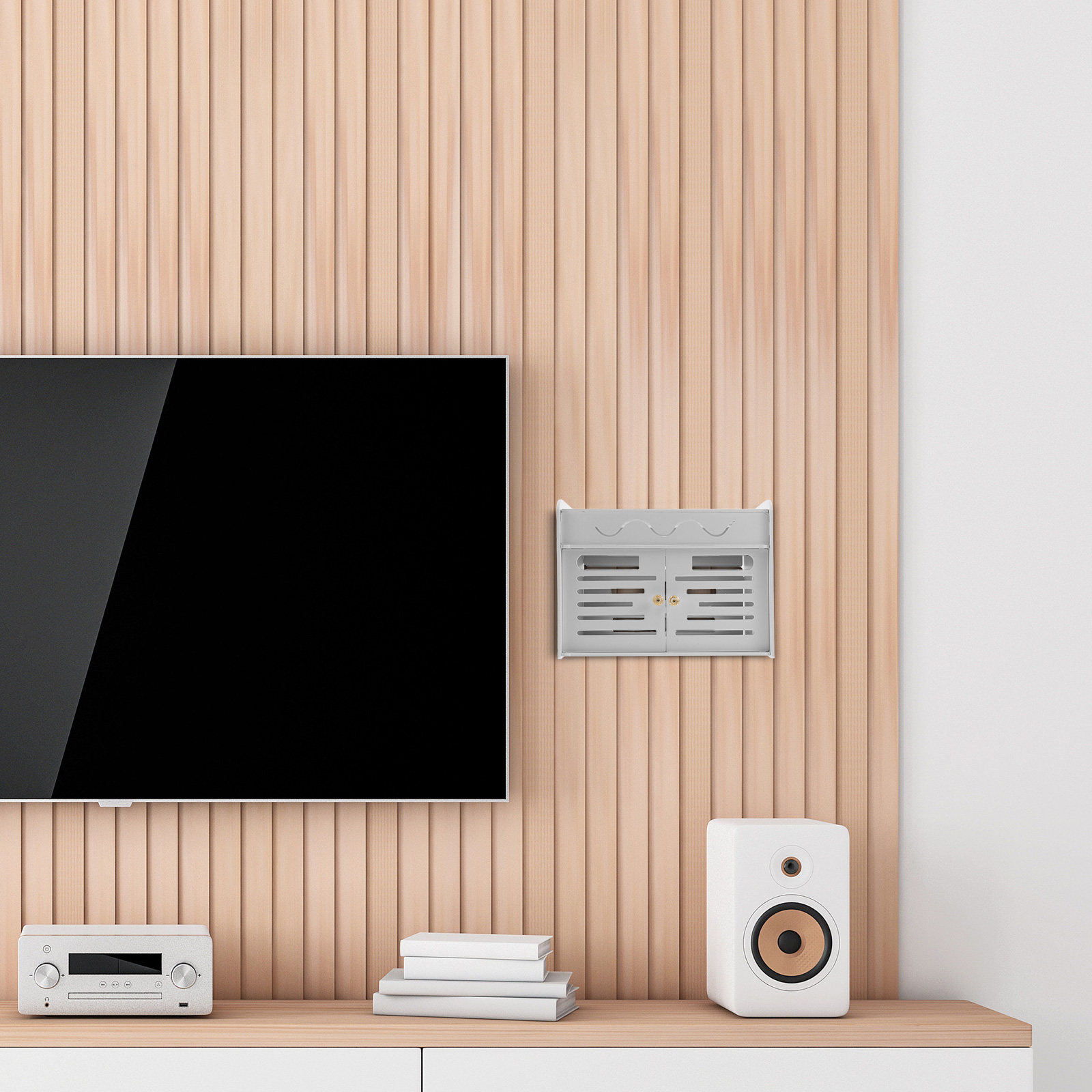 3-Layer WiFi Router Storage Bo - Cable Management Box 评论和价格