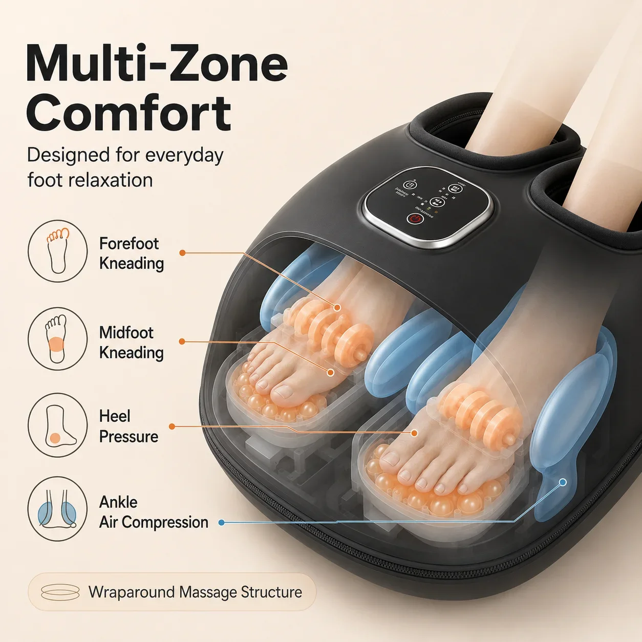 Heated Foot Massager with Air  - Home Office Gear 评论和价格