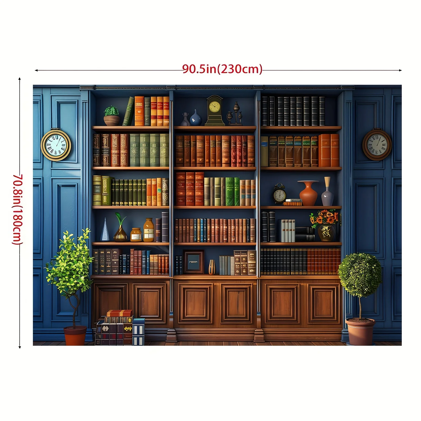 An antique bookshelf backgroun - Home Office Background 评论和价格