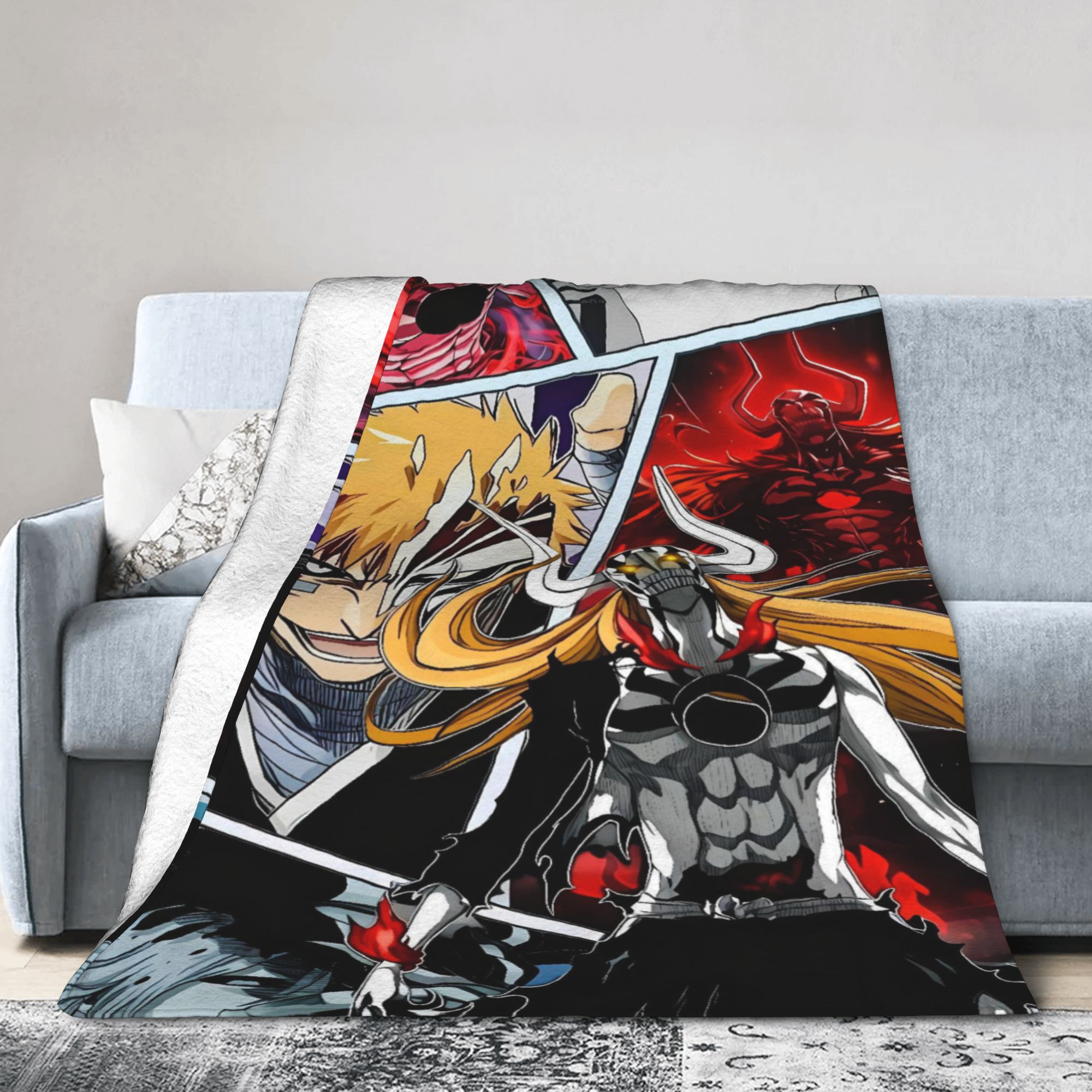 Ichigo Zanpakuto Slash Flannel - Home Office Bleaching 评论和价格