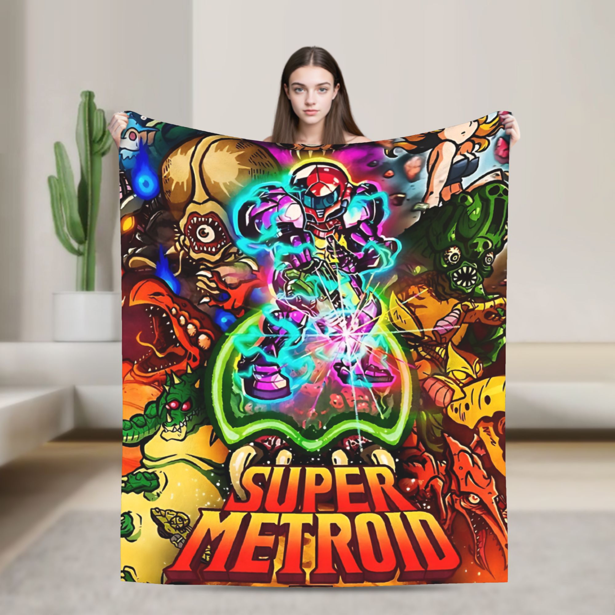 Metroids Hero Game  Flannel Bl - Home Office Trend 评论和价格