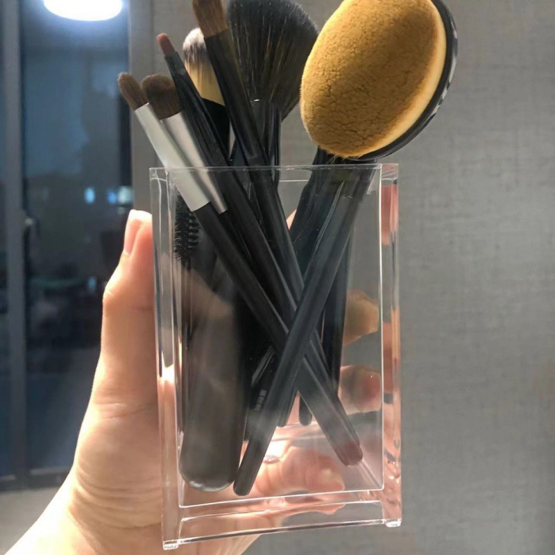 12pcs Clear Acrylic Makeup Bru - Home Office Work Table 评论和价格