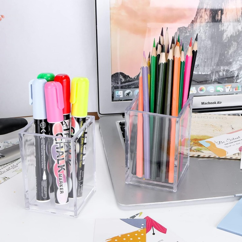 12pcs Clear Acrylic Makeup Bru - Home Office Work Table 评论和价格