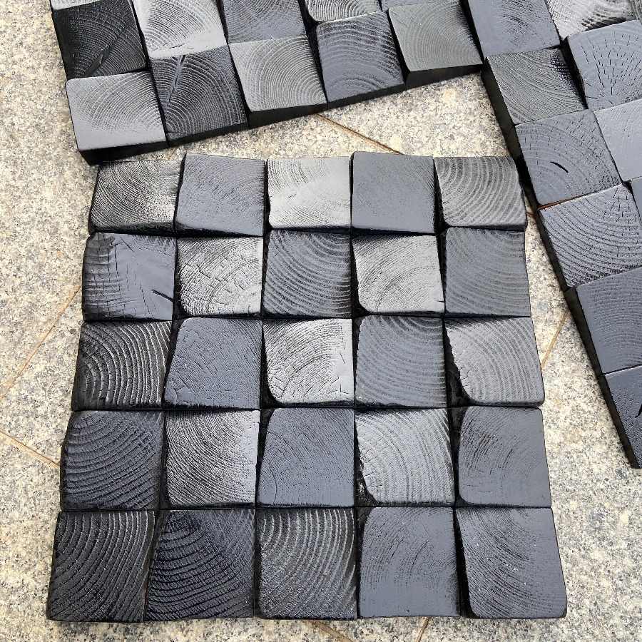 Natural Solid Wood 3D Art Wall - Home Office Background 评论和价格