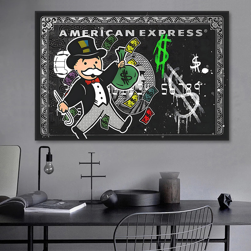 1pc frameless,Alec Monopoly Ex - Home Office Background 评论和价格