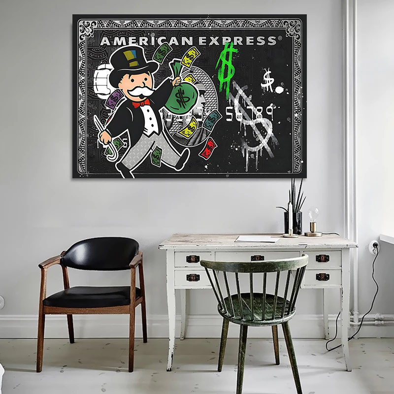 1pc frameless,Alec Monopoly Ex - Home Office Background 评论和价格