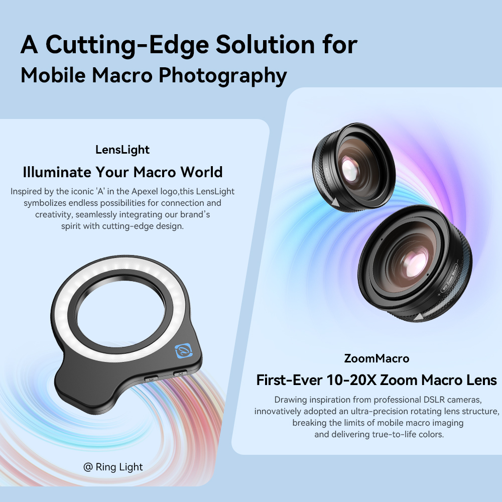 APEXEL 10-20X Adjustable Zoom  - Zoom Lighting Kit 评论和价格