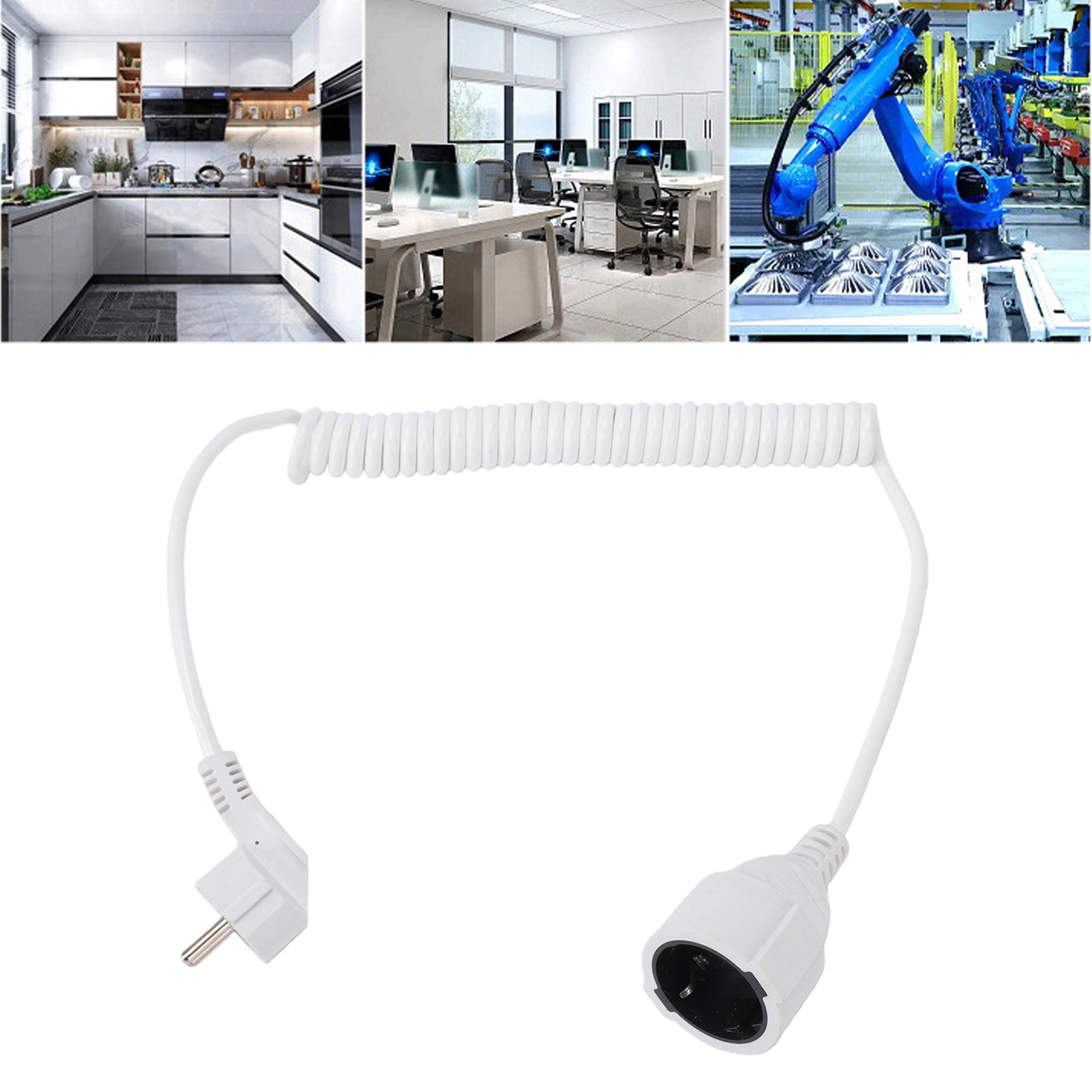 Extension Cord 3 X 1mm² Spiral - Home Office 2M X 2M 评论和价格