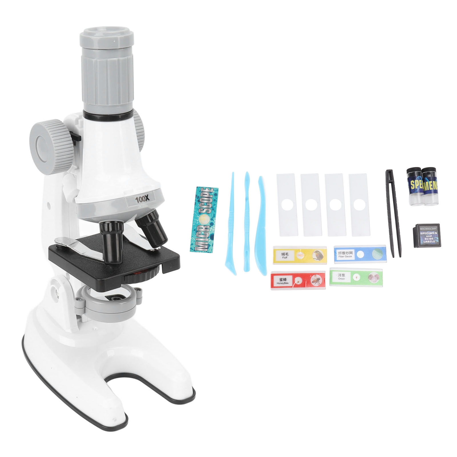 Microscope for Kids 100X 600X  - Zoom Lighting Kit 评论和价格