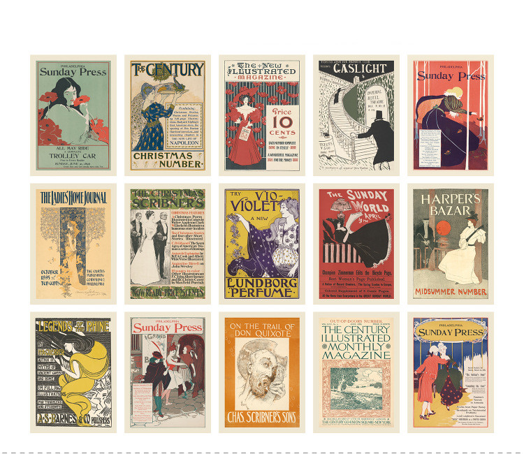 15Pcs Retro Oil Painting Poste - Home Office Background 评论和价格