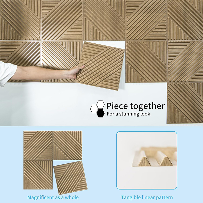 12 Pcs  3D Wall Panel 30x30cm  - Home Office Background 评论和价格