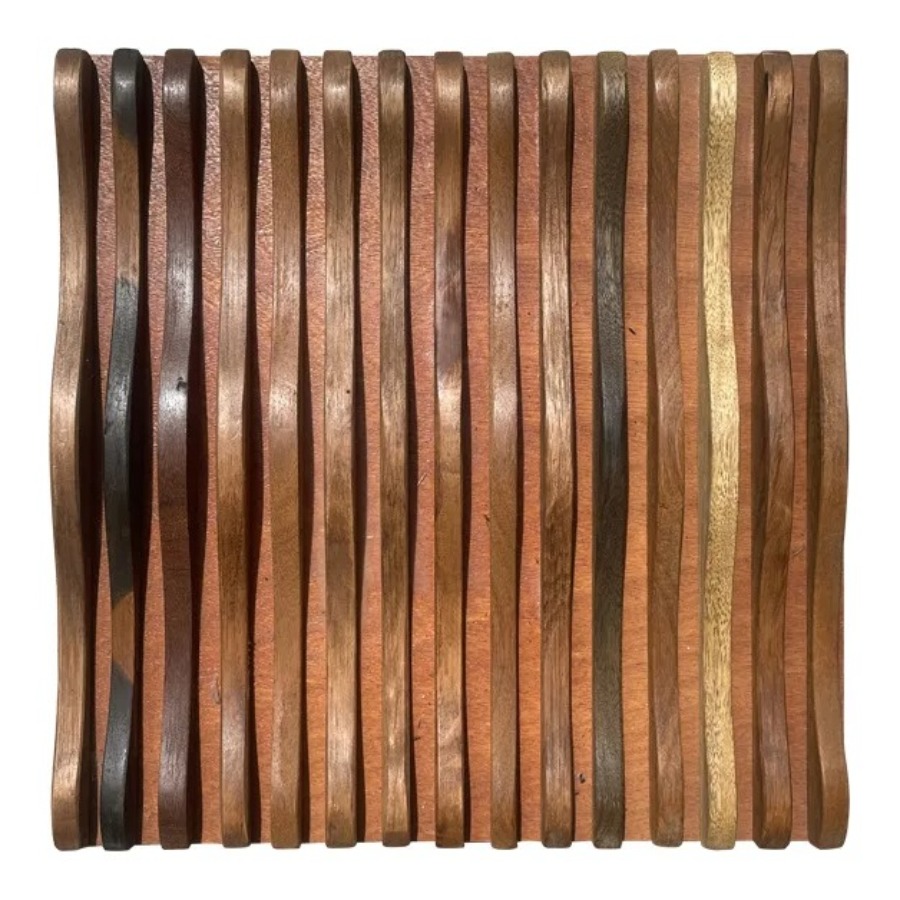 Solid Wood Wavy Curve Mosaic T - Home Office Background 评论和价格