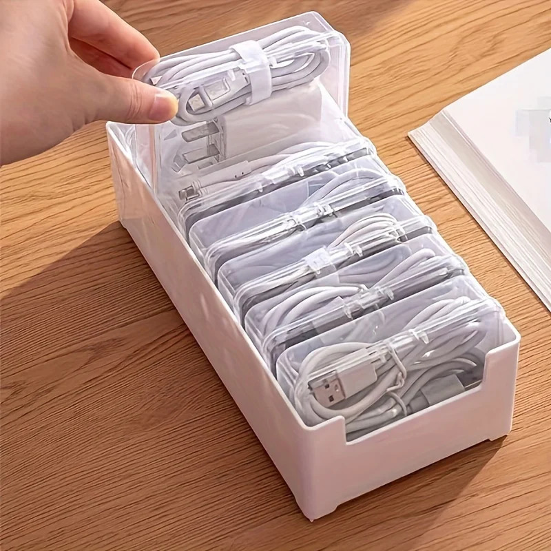 7 In 1 Clear Data Cable Storag - Cable Management Box 评论和价格