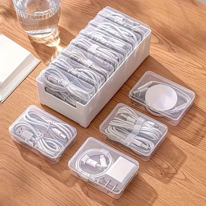 7 In 1 Clear Data Cable Storag - Cable Management Box 评论和价格
